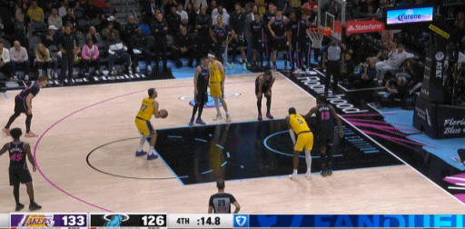 东契奇60分+詹姆斯三双 湖人双星闪耀热火主场