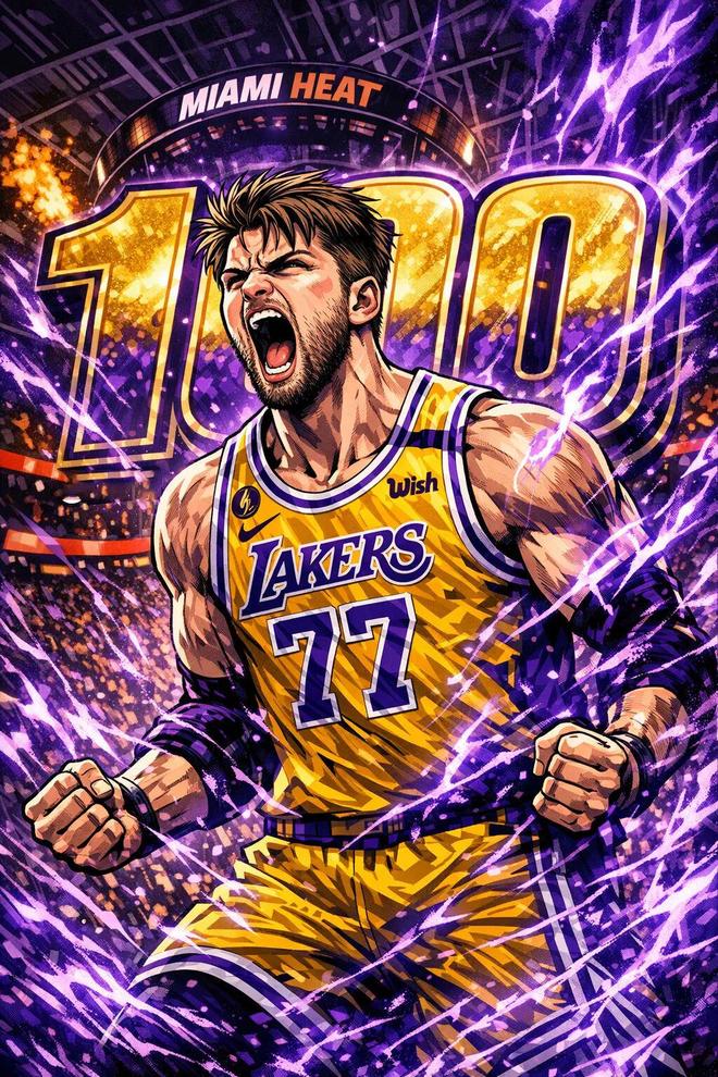 东契奇60分+詹姆斯三双 湖人双星闪耀热火主场