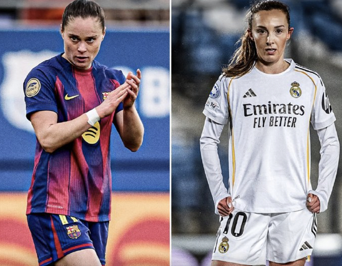 巴萨女足首回合6-2横扫皇马，5人破门创欧冠纪录